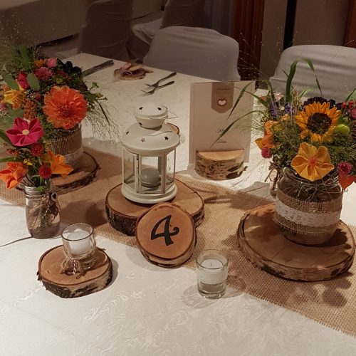 Tischdeko Sonnenblumen Hochzeit Tischschmuck Sonnenblume